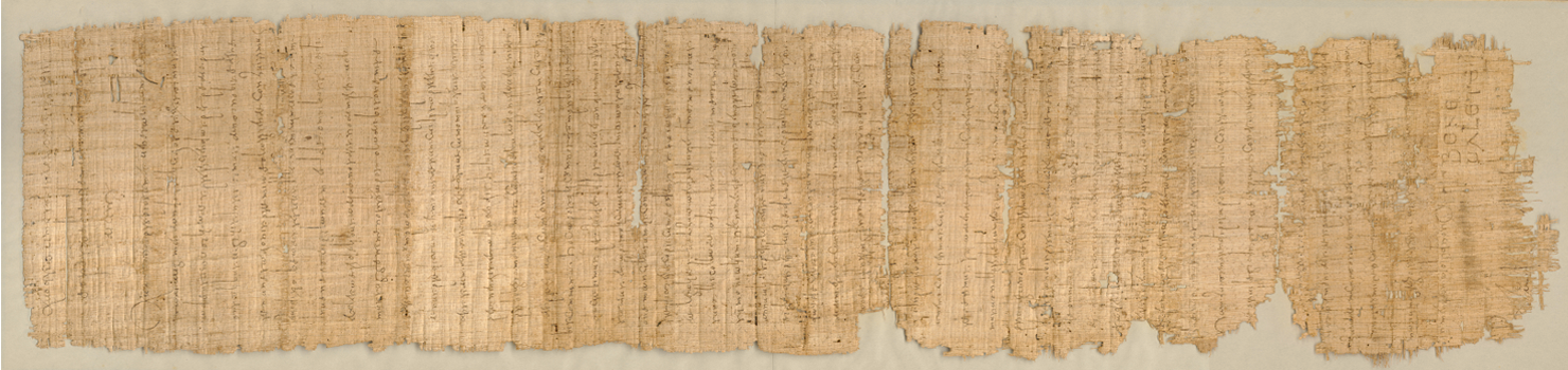 Papyrusurkunde aus dem Jahr 891