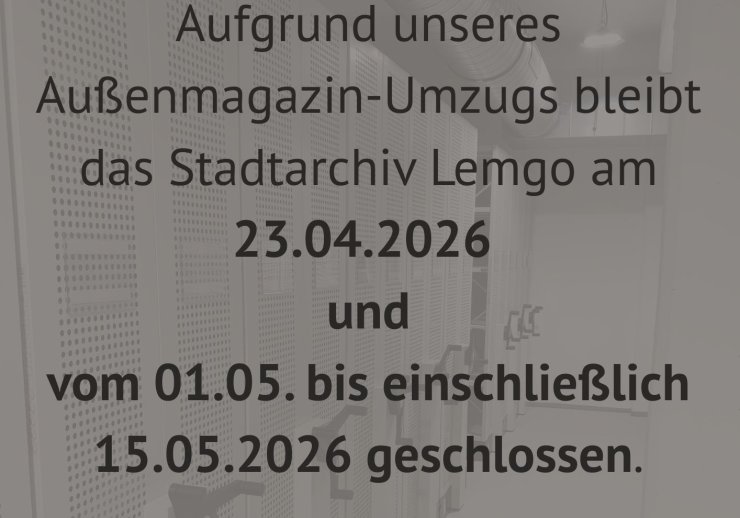 Umzug Außenmagazin