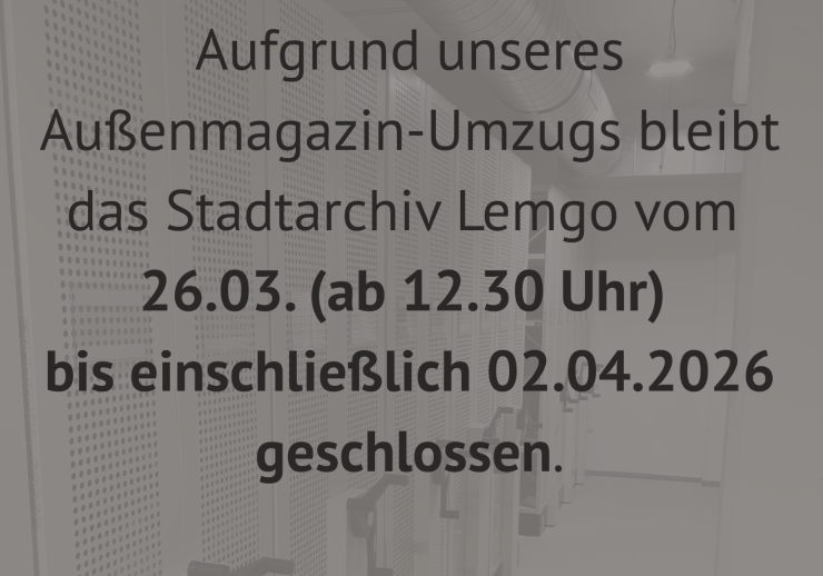 Umzug Außenmagazin