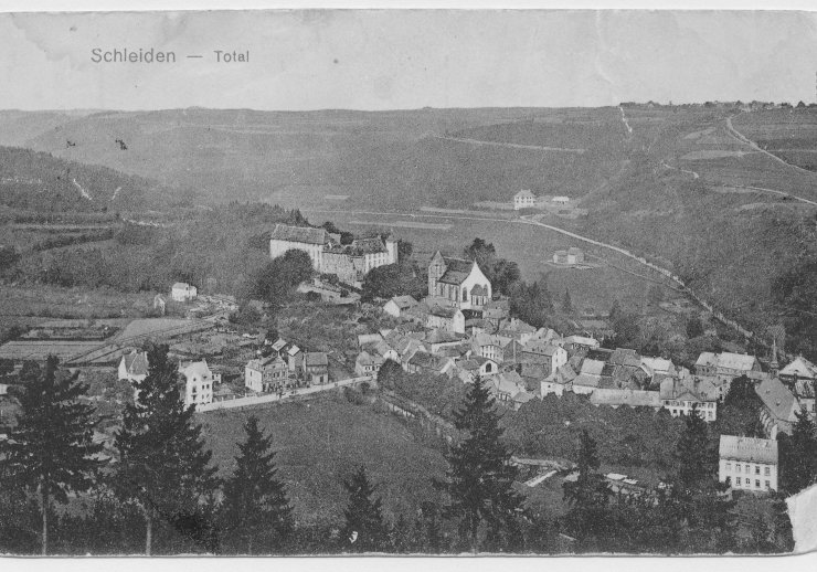 Stadtansicht von Schleiden im Jahr 1910