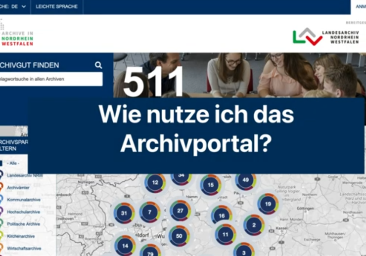 Screenshot Archivportal